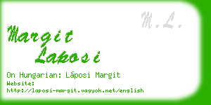 margit laposi business card
