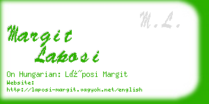margit laposi business card